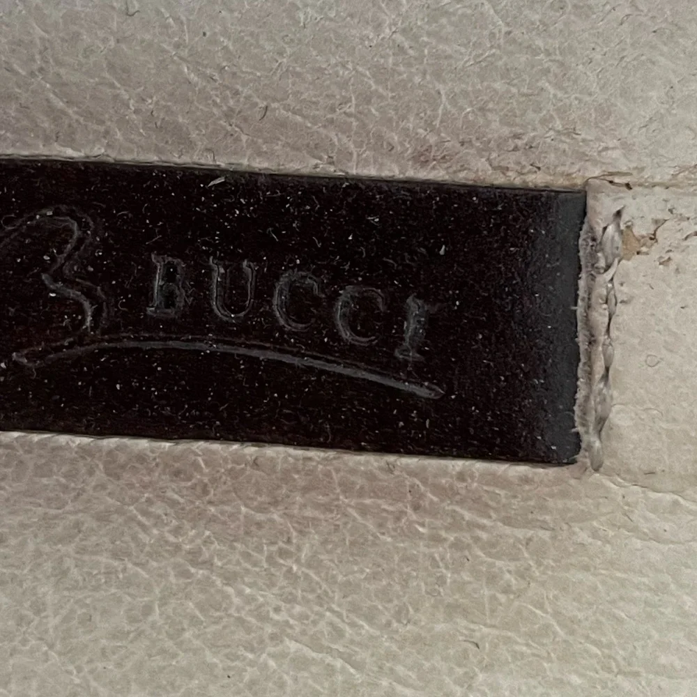 BUCCI HORSEBIT LOAFERS Size 9.5 Dark Brown with Silver Hardware